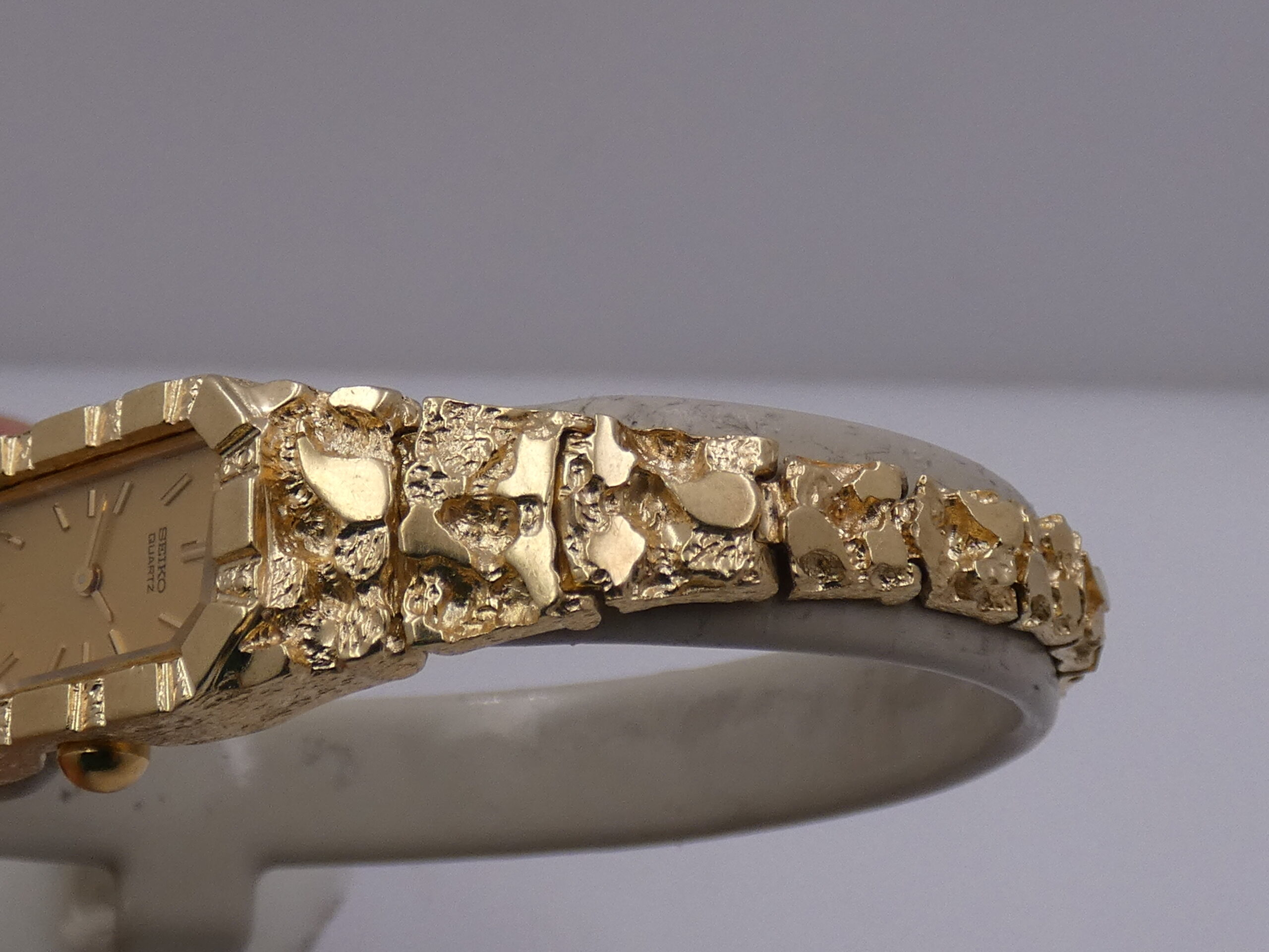 Seiko RARE Nugget Lady O62OR Oro Giallo 14Kt 80's Vintage For Ladies - immagine 14