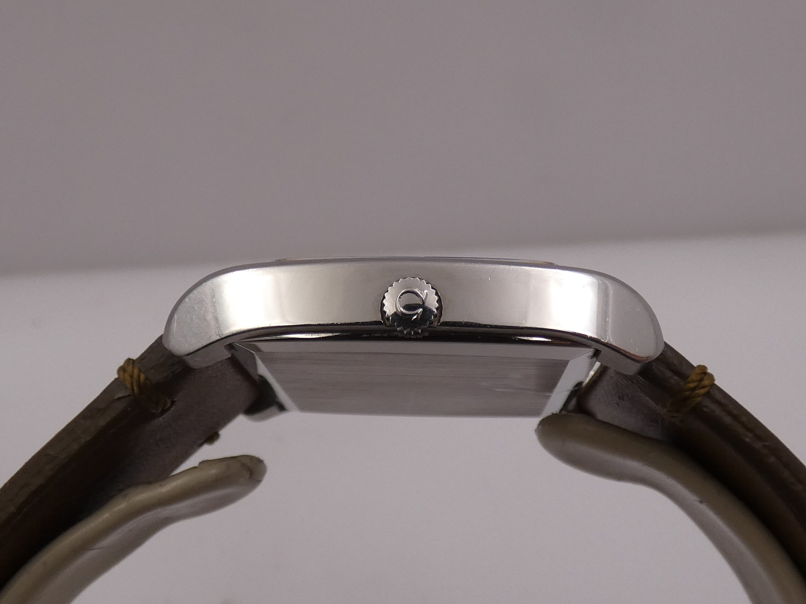 Omega Genève De Cuerda TV Case Oversize 111.0109 Carica Manuale ANNO 1973 Acciaio Vintage Watch - immagine 14