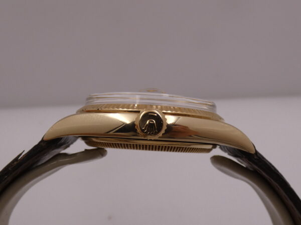 Rolex Datejust 36 6605 Oro Massiccio 18Kt ANNO 1973 Automatic Butterfly Rotor Vintage Watch