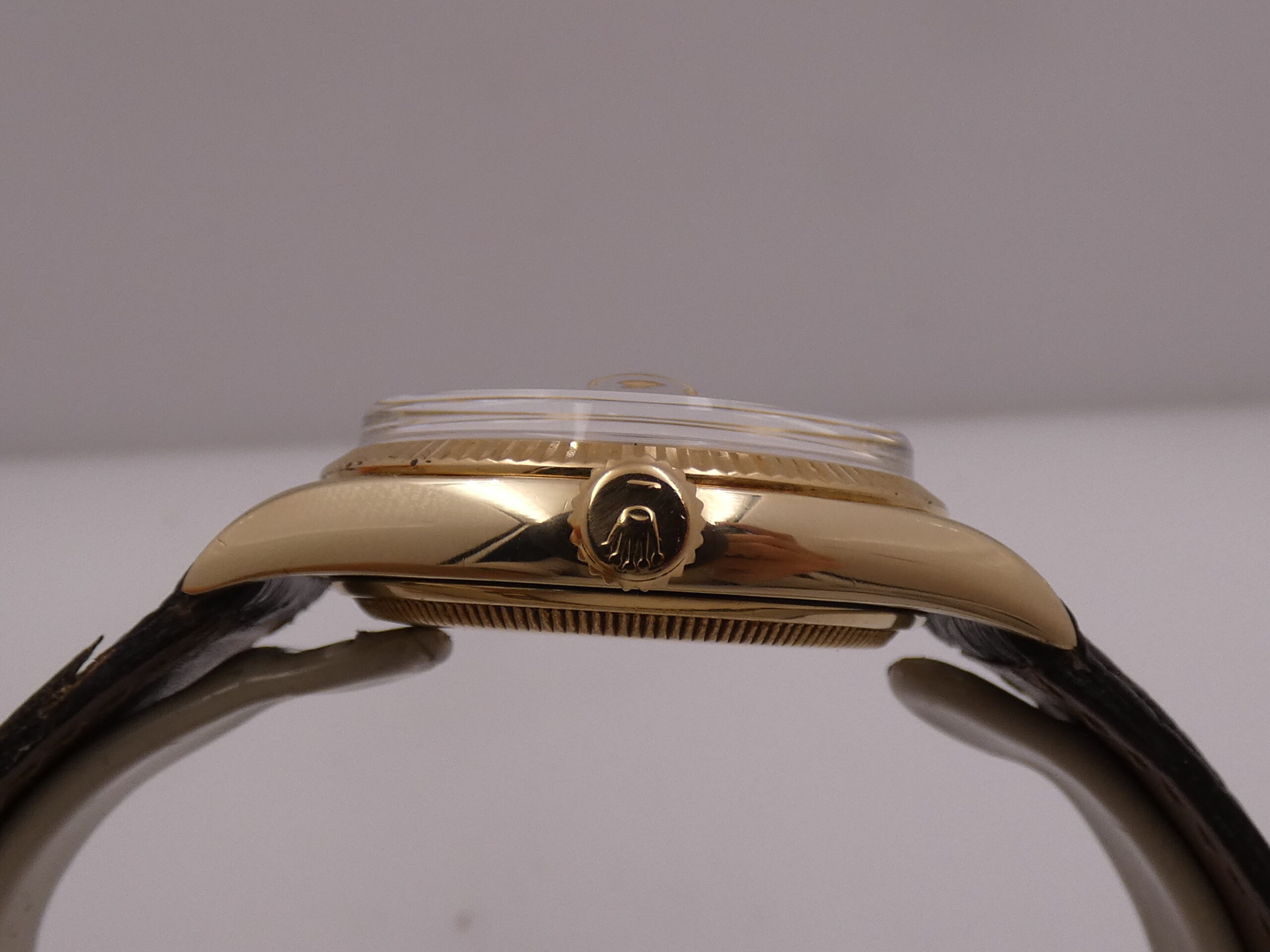 Rolex Datejust 36 6605 Oro Massiccio 18Kt ANNO 1973 Automatic Butterfly Rotor Vintage Watch - immagine 15