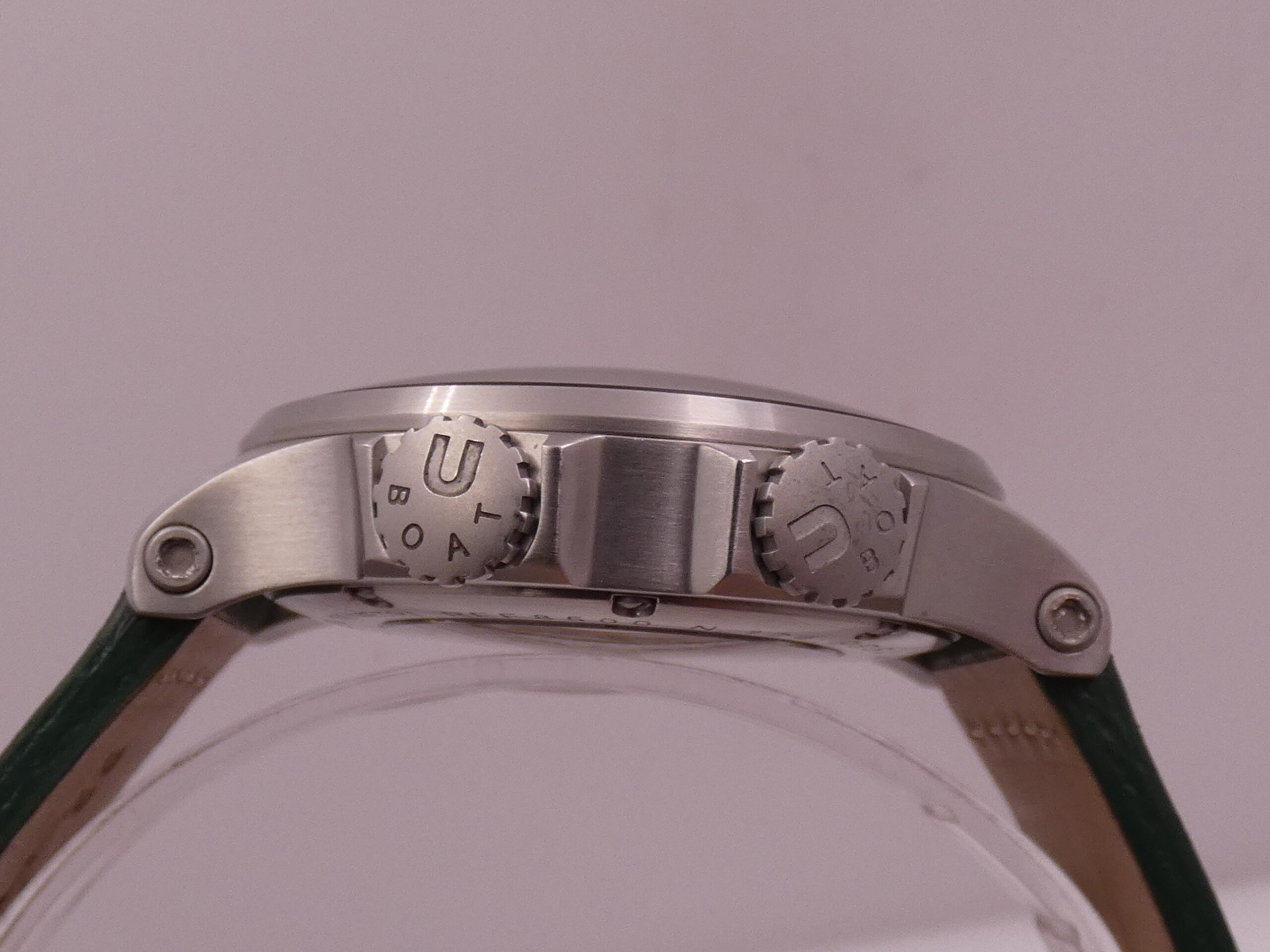 U-Boat Italo Fontana 1938 Doppiotempo Green GMT 8500 Automatico With PAPERS Anno 2020 Dual Crown - immagine 16