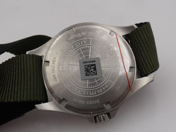 Hamilton Khaki Navy Scuba Green NEW BOX&PAPERS Automatico Mai Indossato Acciaio H82375961