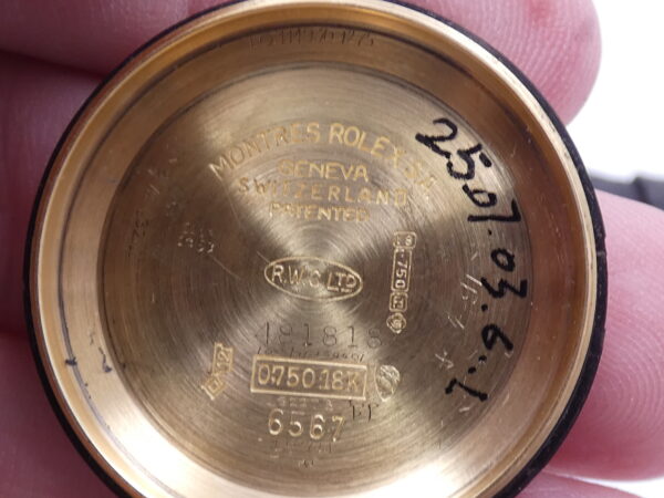 Rolex Oyster Perpetual 34 6567 Oro Massiccio 18Kt ANNO 1968 Rotore Butterfly Automatico Vintage