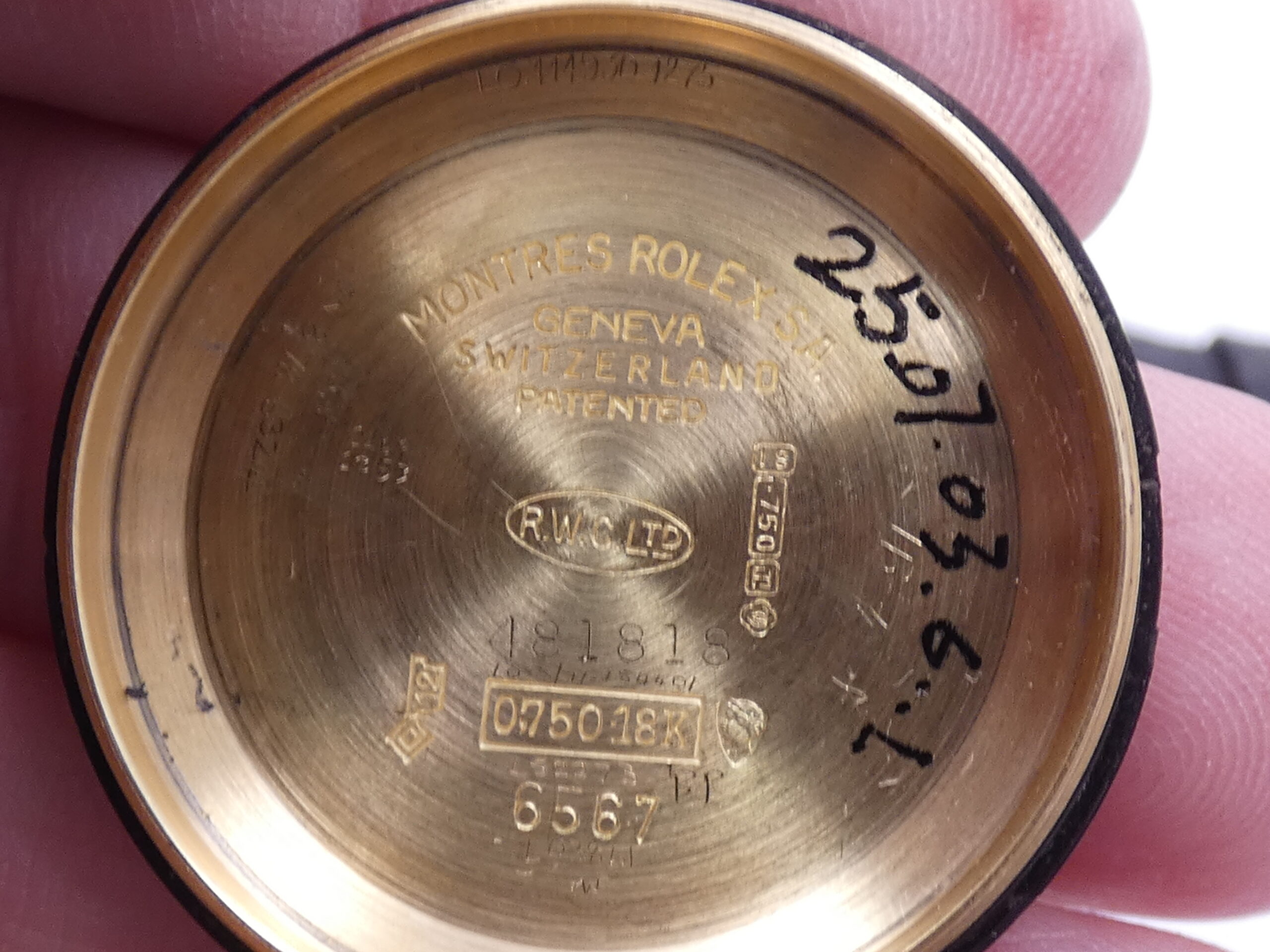 Rolex Oyster Perpetual 34 6567 Oro Massiccio 18Kt ANNO 1968 Rotore Butterfly Automatico Vintage - immagine 17