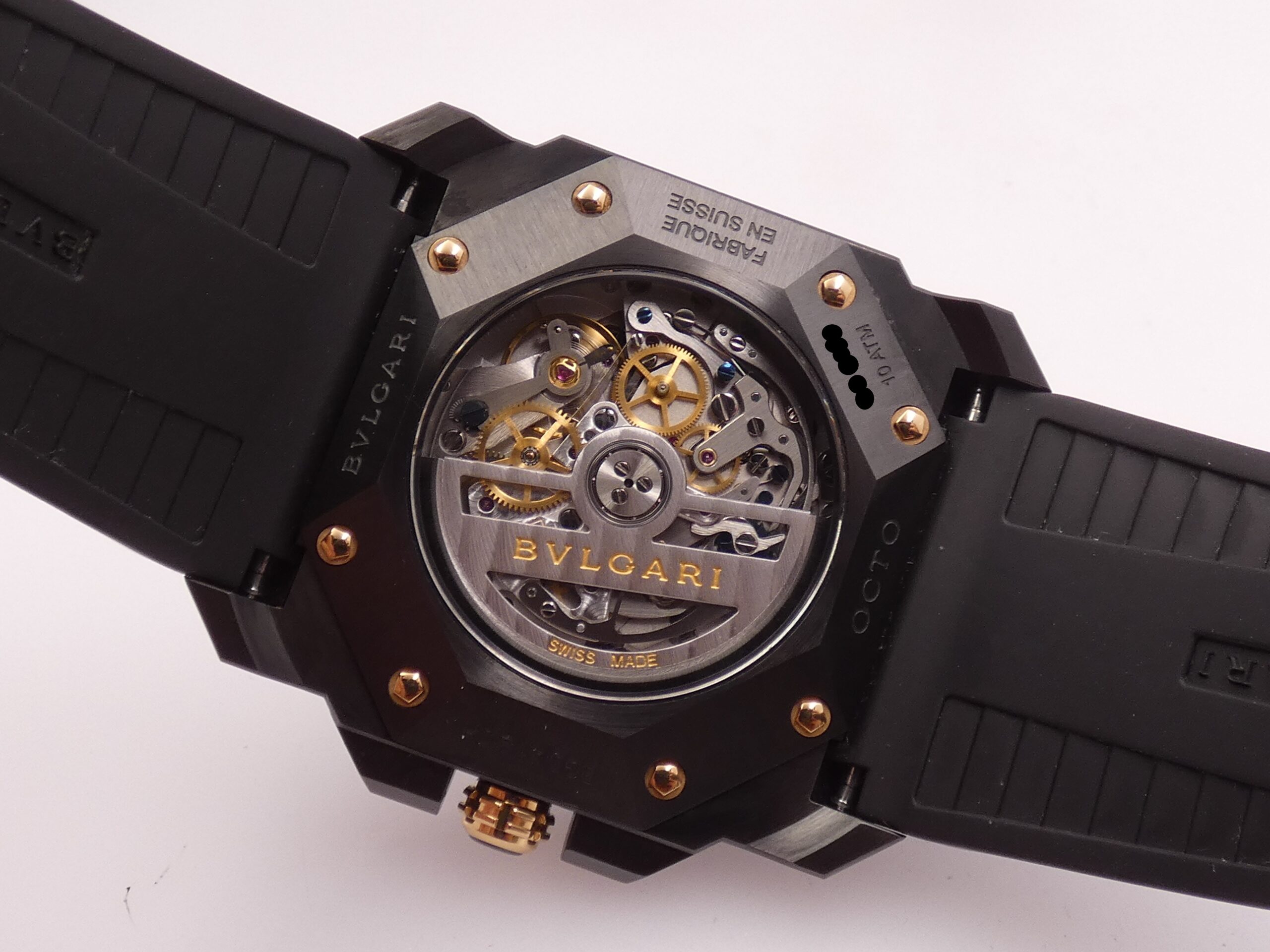 Cronografo Bulgari Octo Velocissimo Ultranero BOX&PAPERS TOP CONDITION Automatico Anno 2018 Acciaio& DLC Nero Calibro El Primero Ref. 102630 - immagine 17