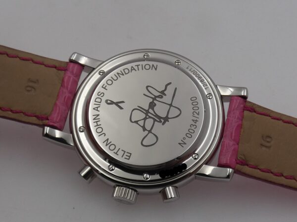 Cronografo Chopard Mille Miglia 12/8900 33mm PINK M.O.P. DIAL TOP CONDITION For Ladies EDIZIONE LIMITATA DI 2000PZ AL MONDO Elton John Aids Foundation