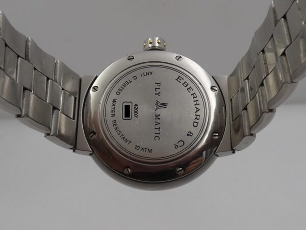 Eberhard & Co. Fly Matic Frecce Tricolori 42007 18Kt G.F. & Acciaio Automatico Anni 2000