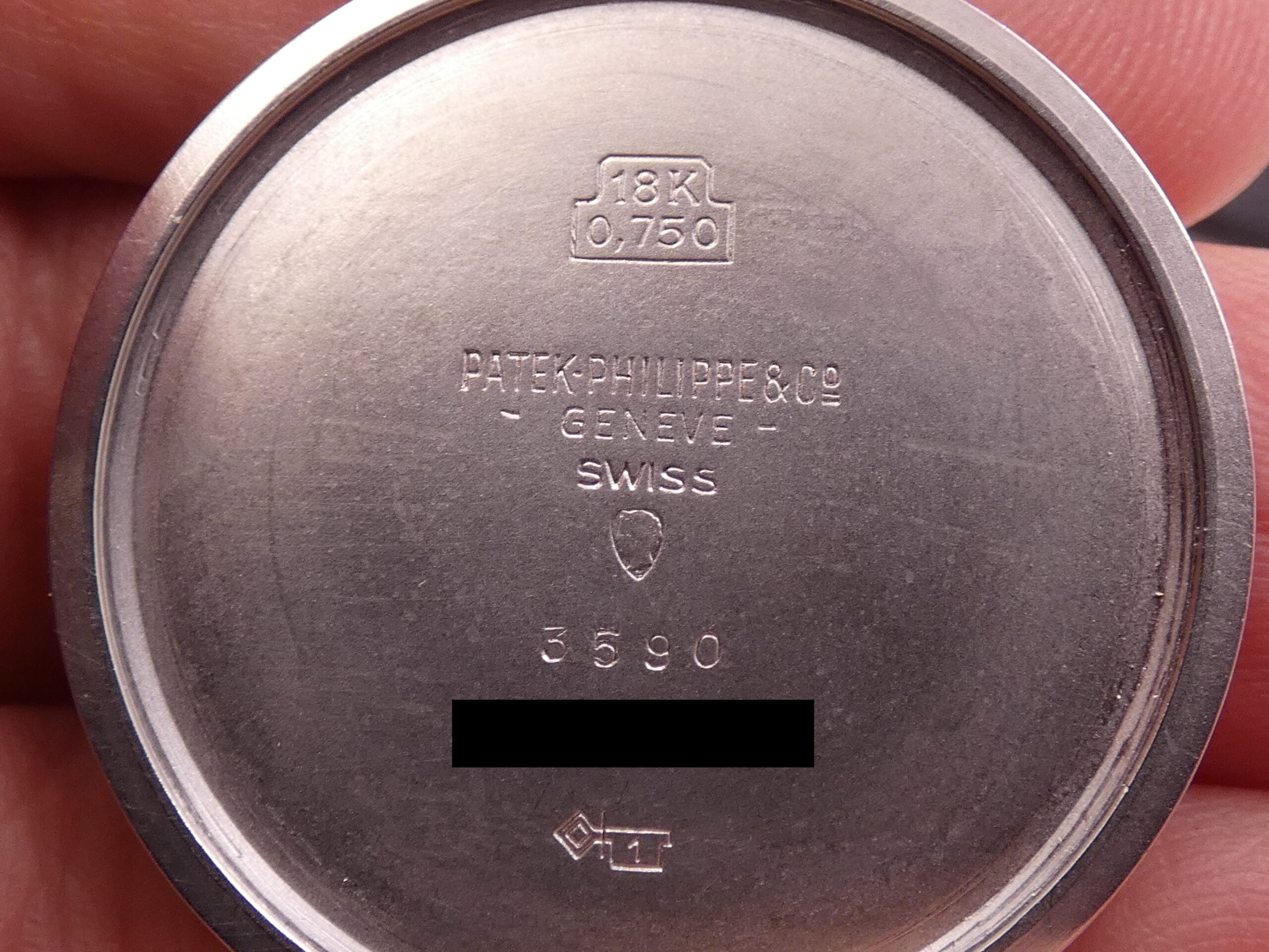 Patek Philippe Calatrava Ultra Thin 3590 Automatic SIGMA Blue Dial 18Kt White Gold MINT CONDITION 21Kt Gold Rotor Clous de Paris Bezel YEARS '70s - immagine 16