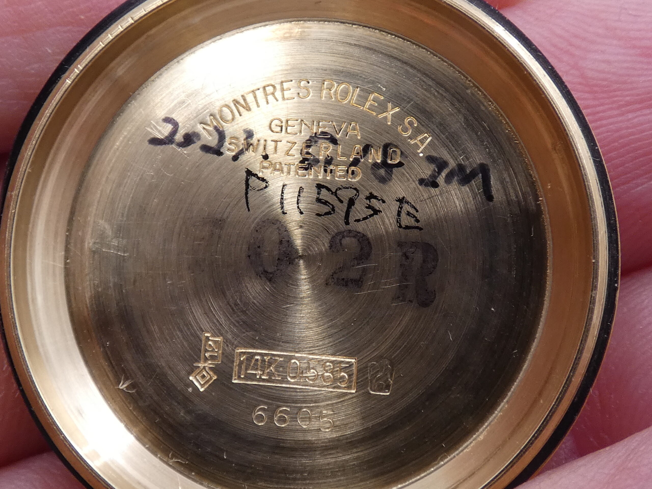 Rolex Datejust 36 6605 Oro Massiccio 18Kt ANNO 1973 Automatic Butterfly Rotor Vintage Watch - immagine 17