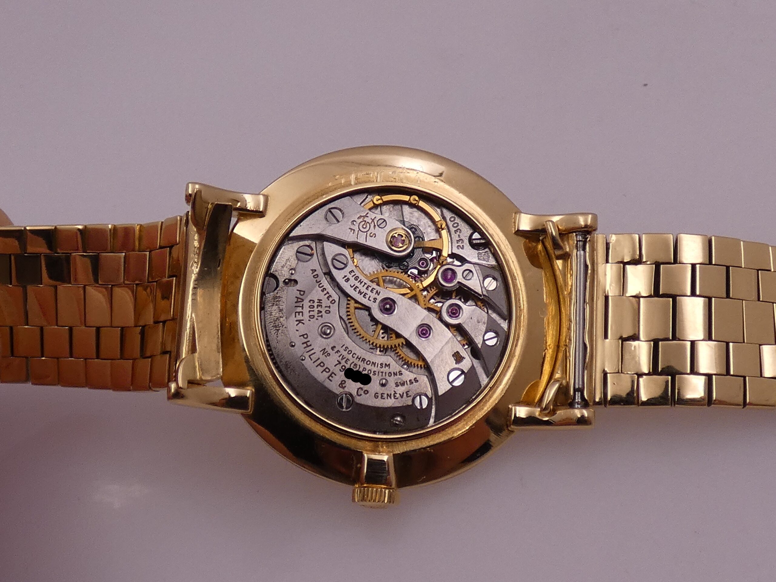Patek Philippe Calatrava 3426 Bracciale Bark Oro Massiccio 18Kt Texured Dial ANNO 1965 Manuale Vintage - immagine 18