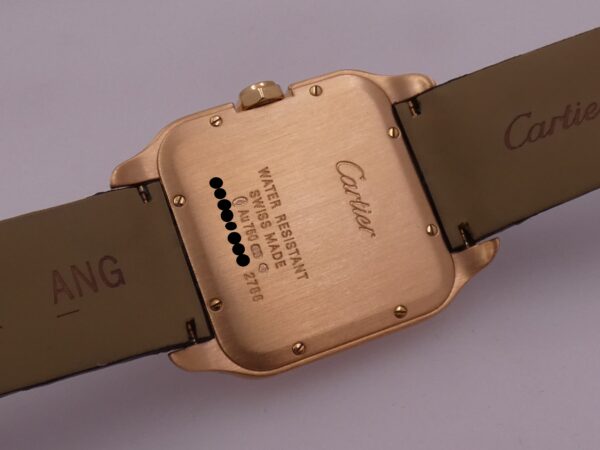 Cartier Santos Dumont 30mm 2788 Oro Rosa 18Kt LIKE NEW BOX&PAPERS Anno 2018 Ref. W2009251