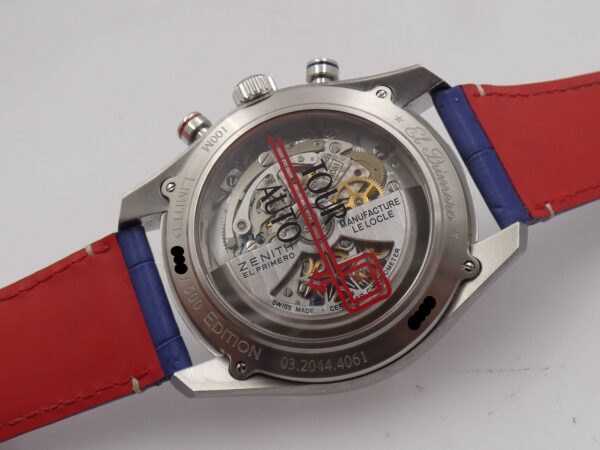 Zenith El Primero Chronomaster 1969 Tour Auto OPEN HEART BOX&PAPERS Anno 2015 Automatico Acciaio Edizione Limitata 500 pz