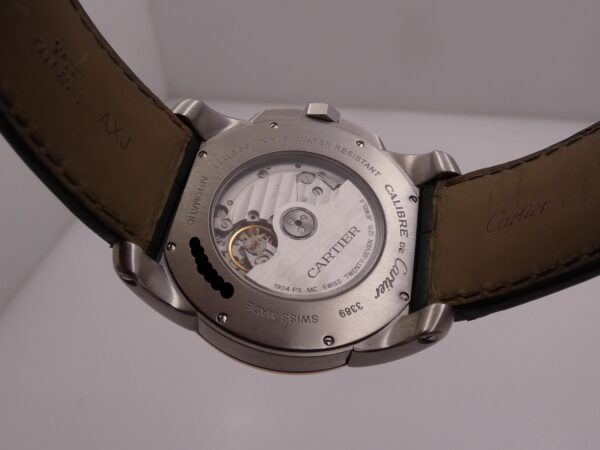 Cartier Calibre de Cartier 3389 Ghiera Oro Rosa 18Kt WITH PAPERS Anno 2013 Automatico Acciaio W7100039