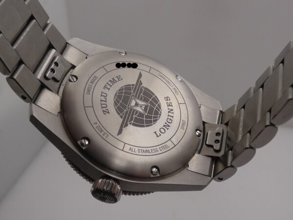 Longines Zulu Time GMT LIKE NEW BOX PAPERS & COSC GREEN Bezel Anno 2024 Automatico Acciaio L3.802.4