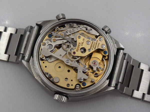 Cronografo Heuer Carrera Vintage Oversize 39mm FUME' Dial Automatico JUST SERVICED ANNI '70 Ref 150.573