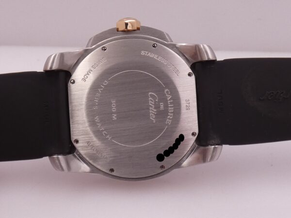 Cartier Calibre de Cartier Diver 3729 Ghiera Oro Rosa 18Kt WITH PAPERS Anno 2016 TOP CONDITION Ghiera Nera in Ceramica Automatico Acciaio