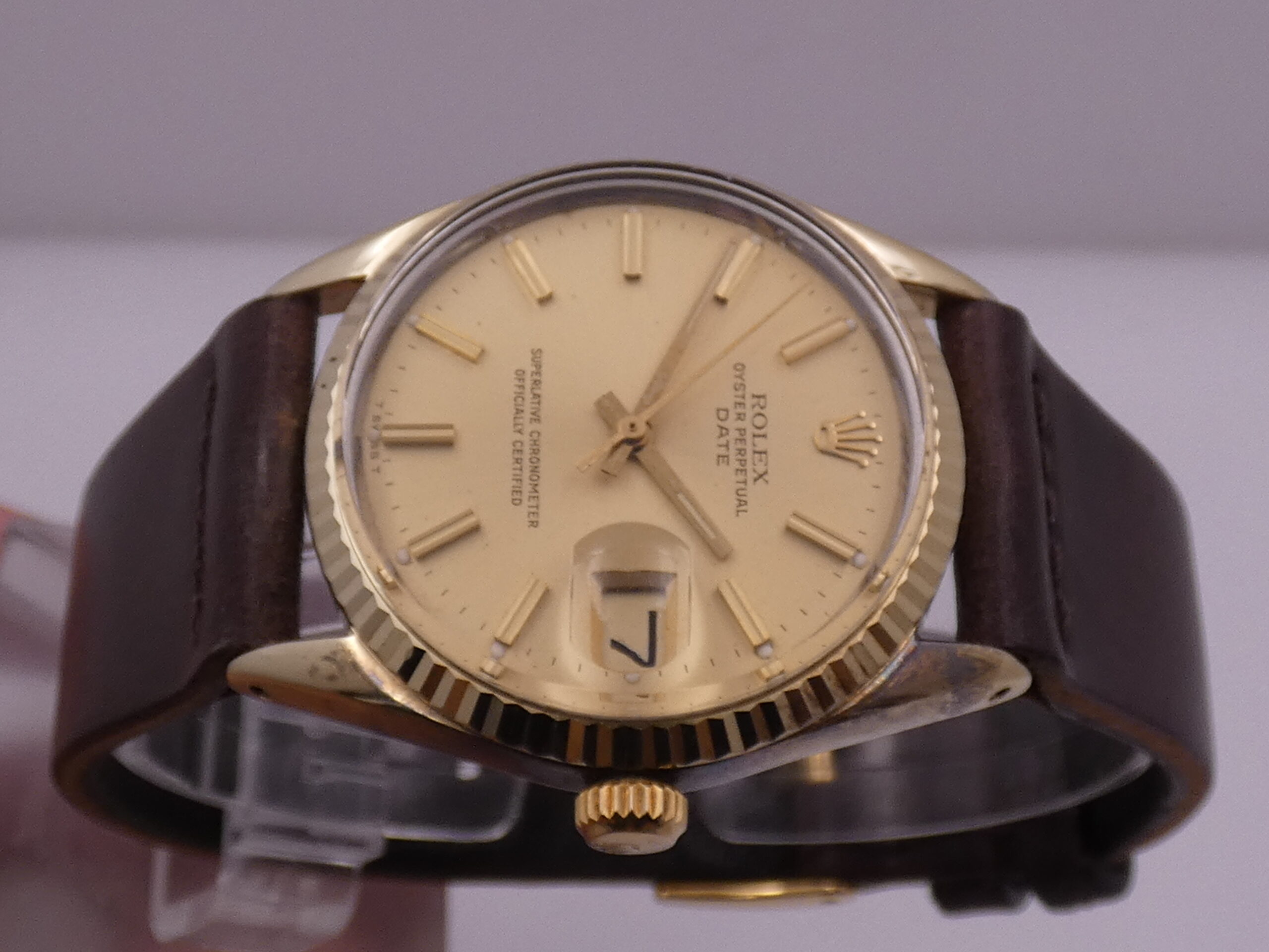 Rolex Rare 1550 Automatico Laminata Oro 18Kt ANNO 1977 Vintage - immagine 4
