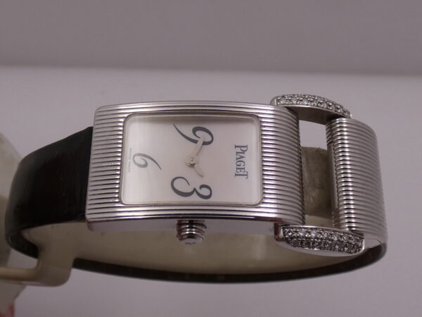 Piaget Protocole Lady 5322 Oro Bianco 18Kt & Anse Factory Diamonds M.O.P. DIAL ANNI 2000