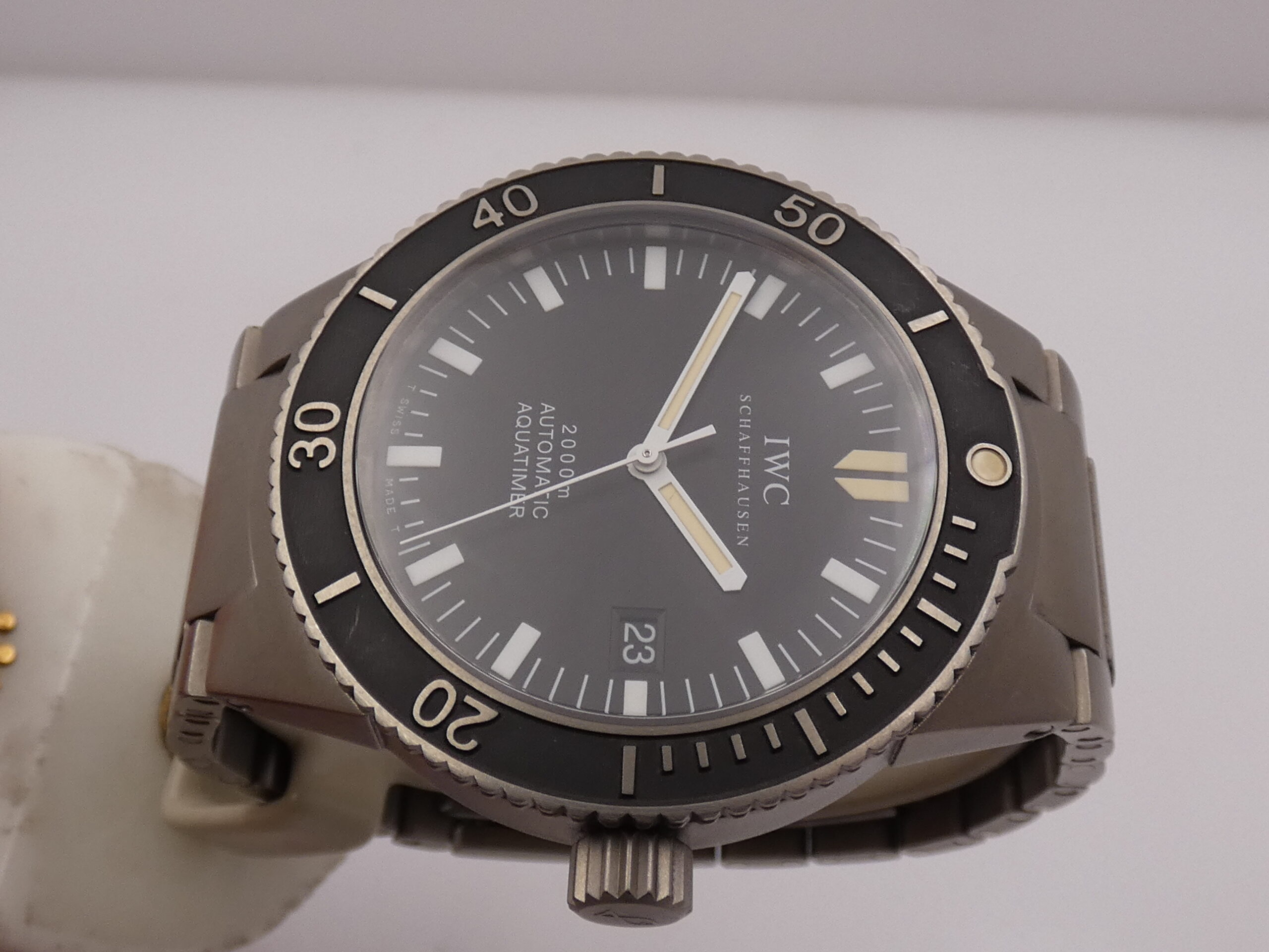 IWC Aquatimer Automatic 2000 GST 2000m IW353601 Black Dial Titanio Anni 2000 Braccialato - immagine 4