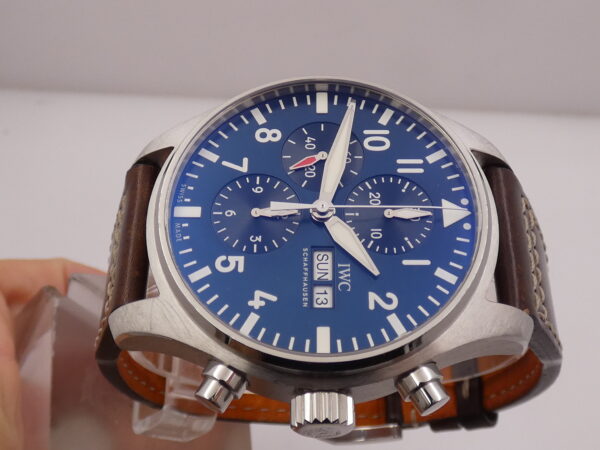 Cronografo IWC Pilot Day-Date IW3777 Edizione ' Il Piccolo Principe ' Automatico Acciaio CINTURINO SANTONI