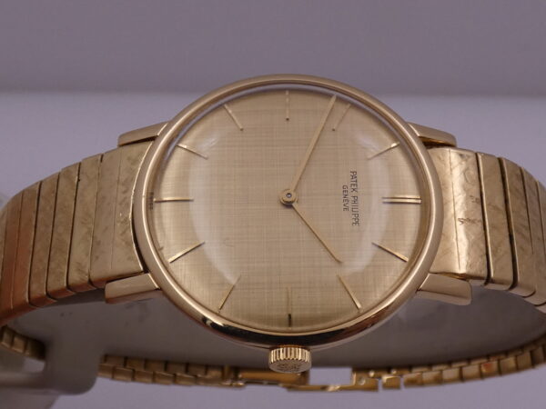 Patek Philippe Calatrava 3426 Bracciale Bark Oro Massiccio 18Kt Texured Dial ANNO 1965 Manuale Vintage