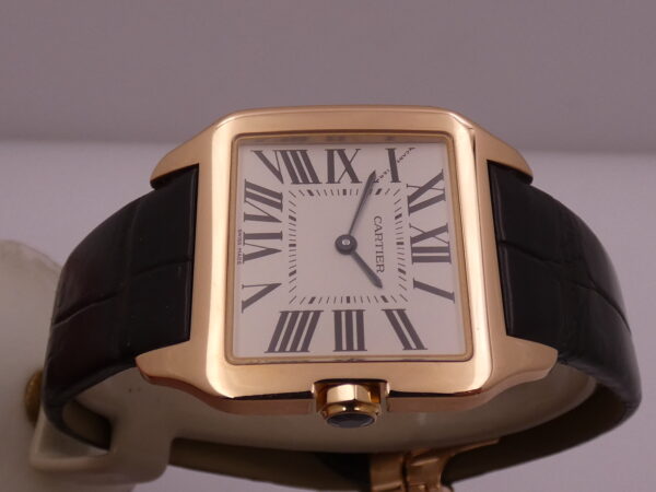 Cartier Santos Dumont 30mm 2788 Oro Rosa 18Kt LIKE NEW BOX&PAPERS Anno 2018 Ref. W2009251
