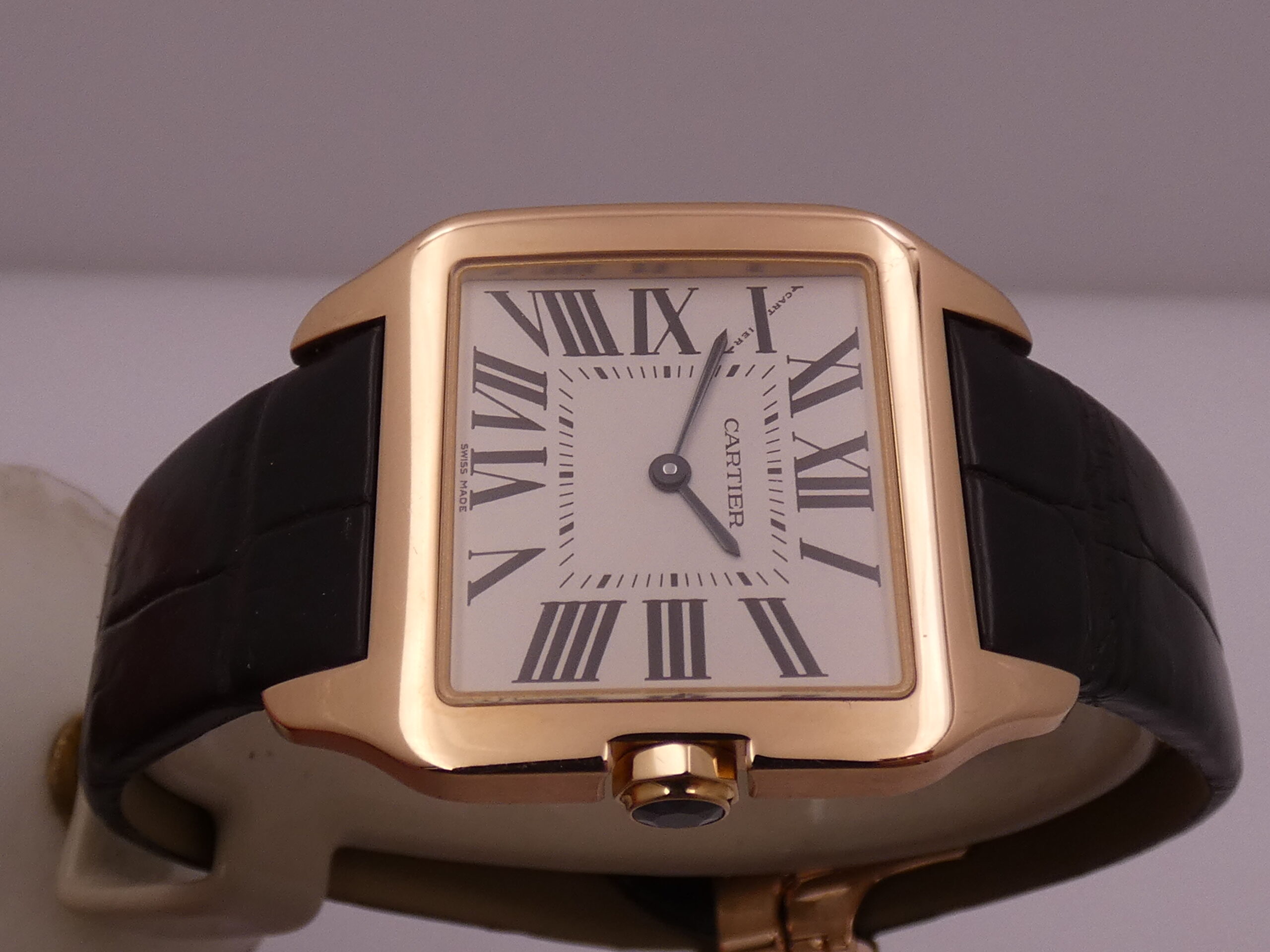 Cartier Santos Dumont 30mm 2788 Oro Rosa 18Kt LIKE NEW BOX&PAPERS Anno 2018 Ref. W2009251 - immagine 4