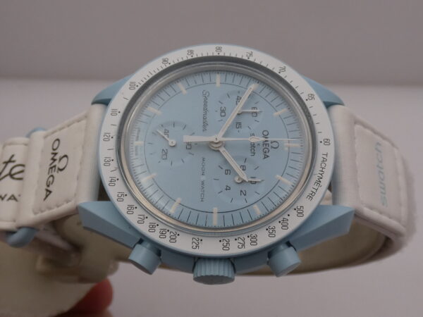 Cronografo Swatch Moonswatch x Omega "Mission To Uranus" WITH BOX Bioceramic Case Ref. SO33L100 Edizione Speciale