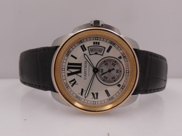 Cartier Calibre de Cartier 3389 Ghiera Oro Rosa 18Kt WITH PAPERS Anno 2013 Automatico Acciaio W7100039
