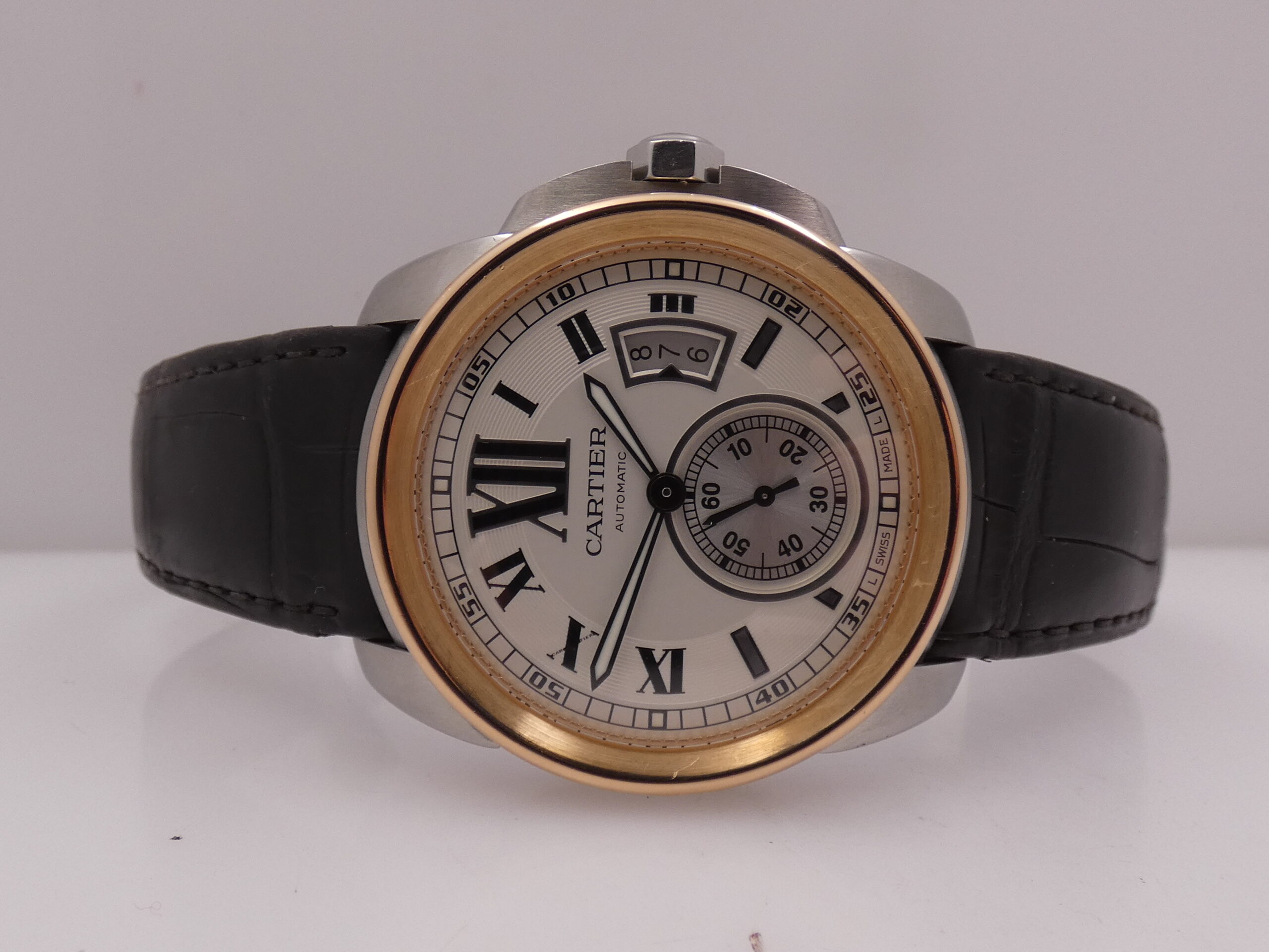 Cartier Calibre de Cartier 3389 Ghiera Oro Rosa 18Kt WITH PAPERS Anno 2013 Automatico Acciaio W7100039 - immagine 4