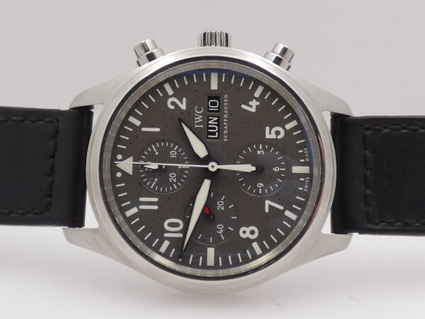 Cronografo IWC Flieger Pilot Day-Date 42mm IW3717 Automatico Acciaio ANNI '2000