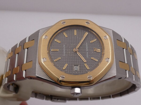 Audemars Piguet Royal Oak Lady Mid-Size 14470 Automatico Acciaio & Oro 18Kt With BOX Grey Dial ANNI '90 For Ladies