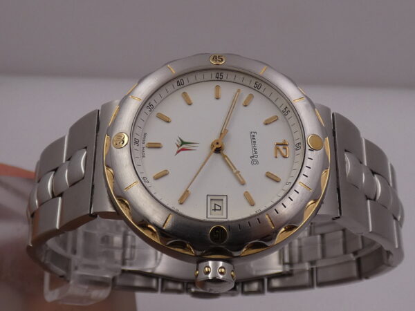 Eberhard & Co. Fly Matic Frecce Tricolori 42007 18Kt G.F. & Acciaio Automatico Anni 2000