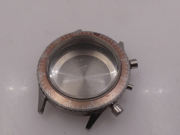 Longines CASSA COMPLETA Big Eye Skin Diver Cronografo 7981-2 FADED BEZEL Vintage Movimento 30CH Acciaio