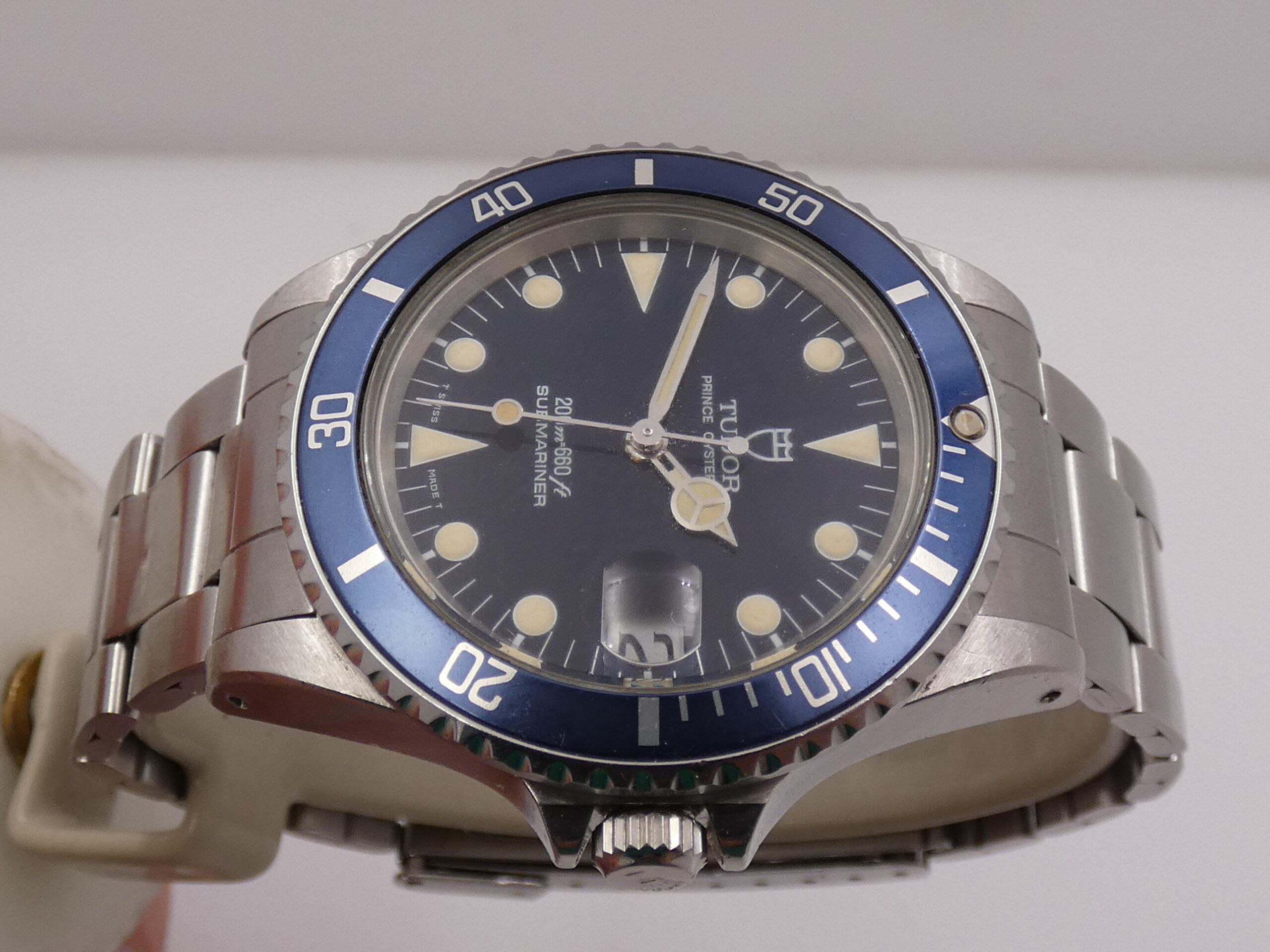 Tudor Submariner By Rolex 75090 36mm Blue Dial & Bezel MAI LUCIDATO Anno 1993 Automatico Acciaio