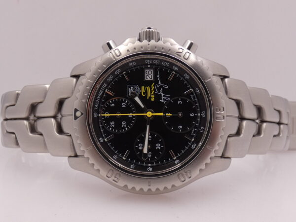 Cronografo TAG Heuer Link Ayrton Senna CT2115 WITH BOX Edizione Limitata Automatico Braccialato Acciaio Anni 2000