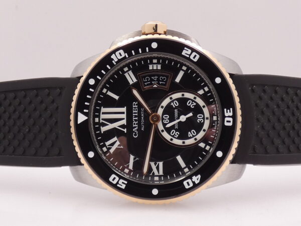 Cartier Calibre de Cartier Diver 3729 Ghiera Oro Rosa 18Kt WITH PAPERS Anno 2016 TOP CONDITION Ghiera Nera in Ceramica Automatico Acciaio