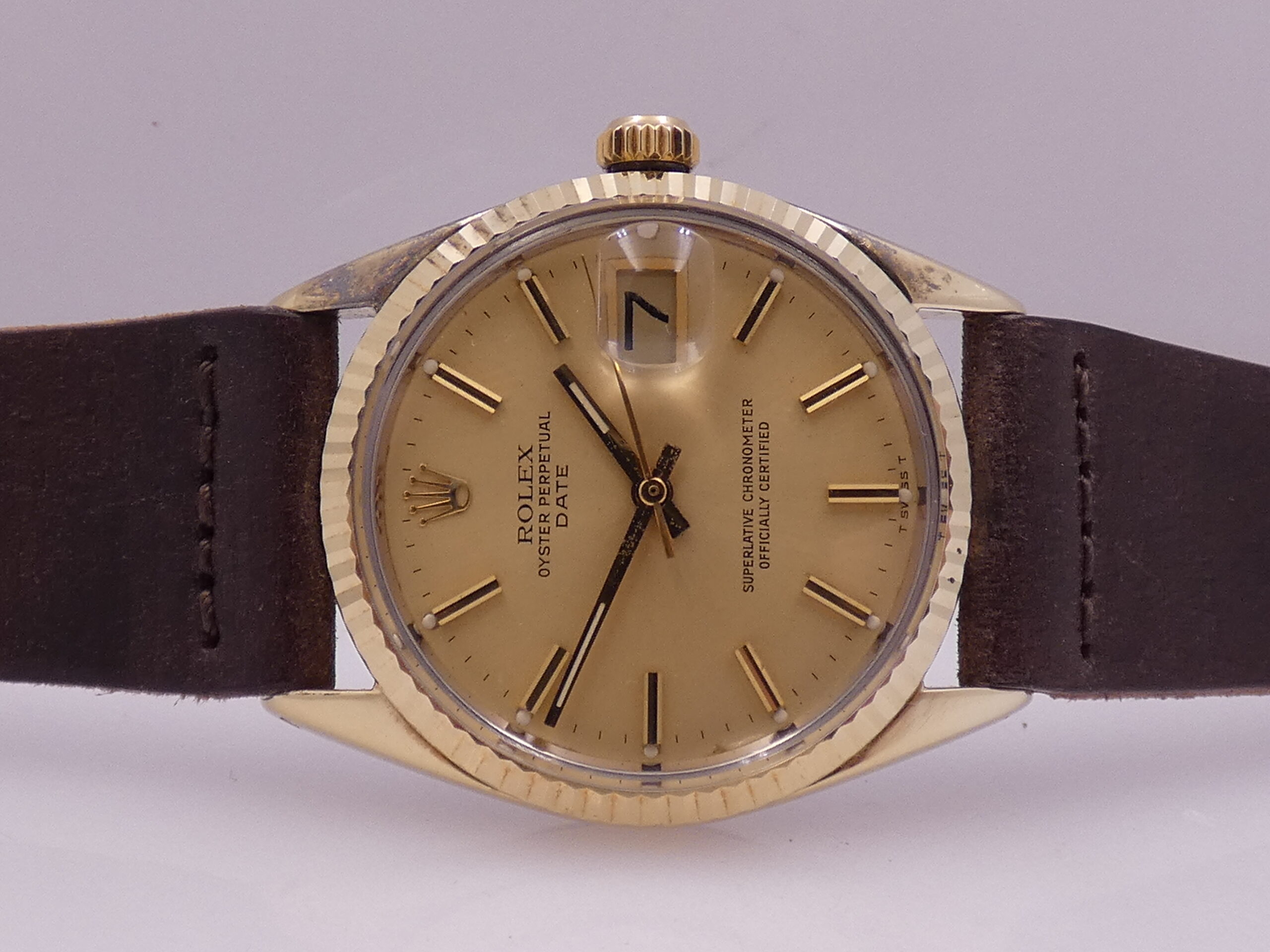Rolex Rare 1550 Automatico Laminata Oro 18Kt ANNO 1977 Vintage - immagine 5
