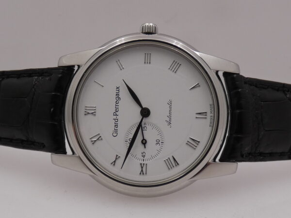 Girard Perregaux Small Second 9050 Automatico White Dial Acciaio ANNI 90 Classic Watch