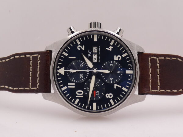 Cronografo IWC Pilot Day-Date IW3777 Edizione ' Il Piccolo Principe ' Automatico Acciaio CINTURINO SANTONI