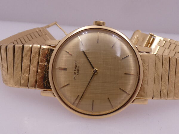 Patek Philippe Calatrava 3426 Bracciale Bark Oro Massiccio 18Kt Texured Dial ANNO 1965 Manuale Vintage