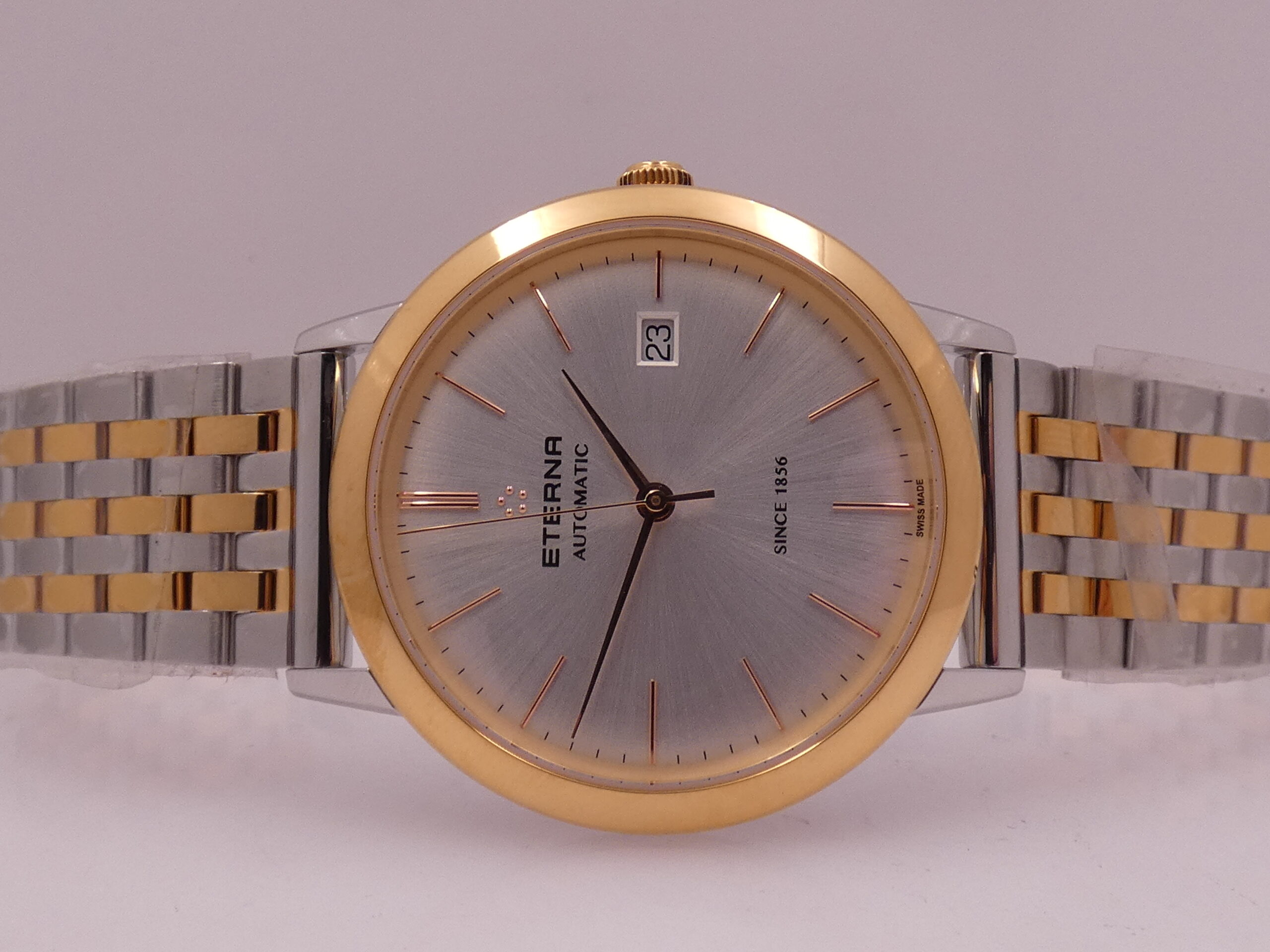 Eterna Eternity Acciaio&18Kt Rose G.F. Automatico NEW BOXPAPERS Anno 2024 Ref. 2700.53.11.1737 Mai Indossato - immagine 5