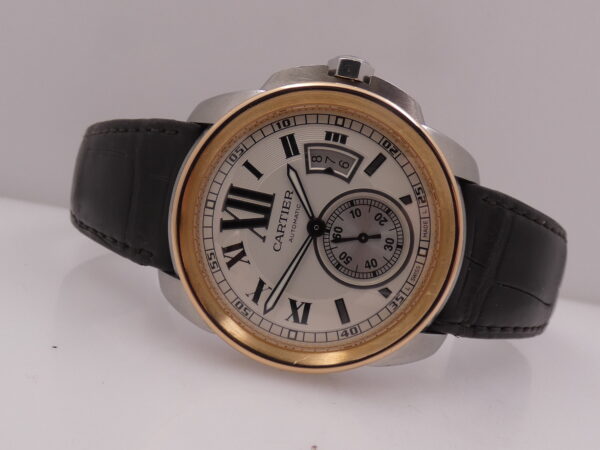 Cartier Calibre de Cartier 3389 Ghiera Oro Rosa 18Kt WITH PAPERS Anno 2013 Automatico Acciaio W7100039