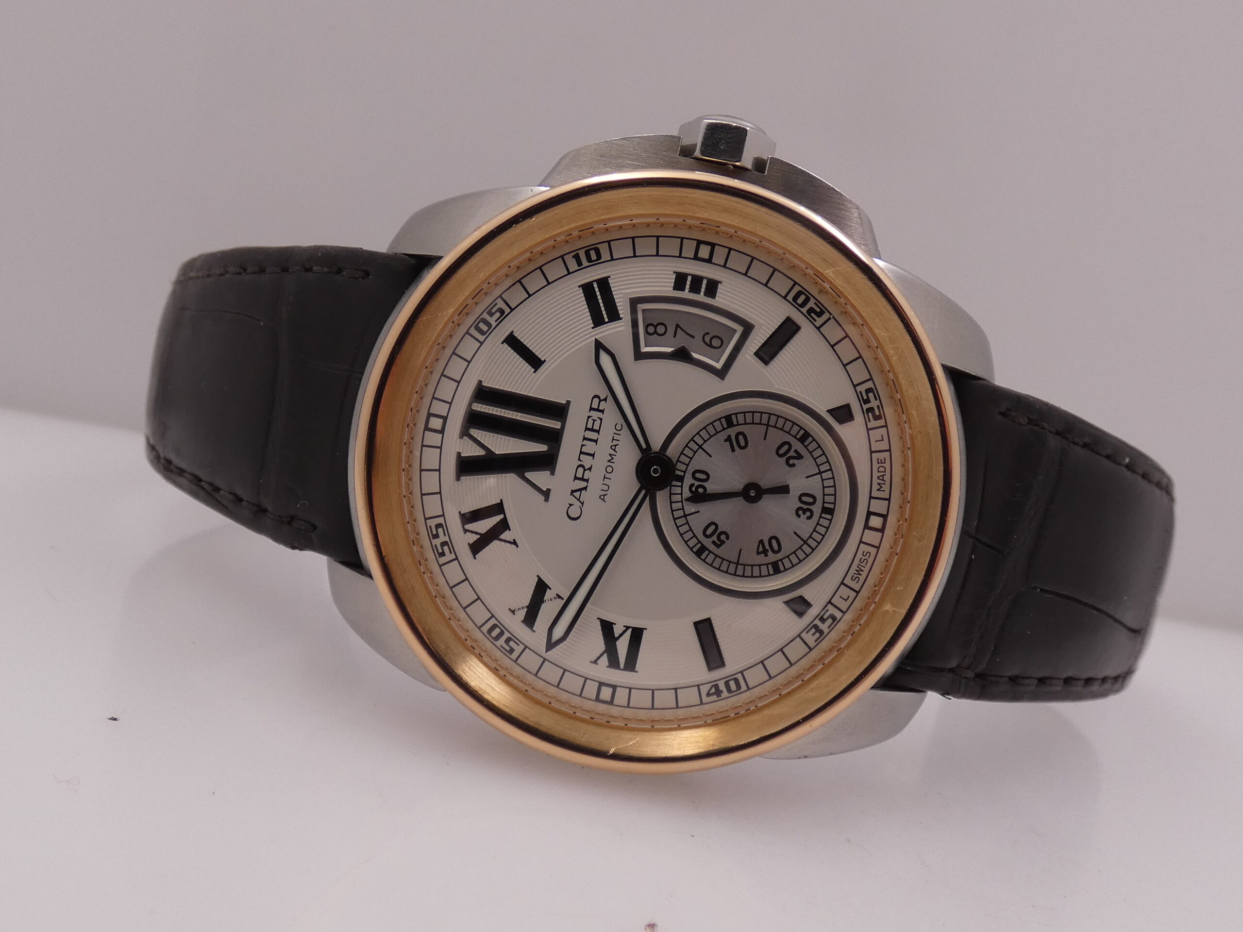 Cartier Calibre de Cartier 3389 Ghiera Oro Rosa 18Kt WITH PAPERS Anno 2013 Automatico Acciaio W7100039 - immagine 5