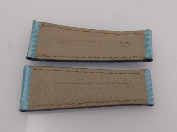 Cinturino Originale Rolex TURCHESE Per DAYTONA BEACH NUOVO Lucertola Pregiata 20x55mm