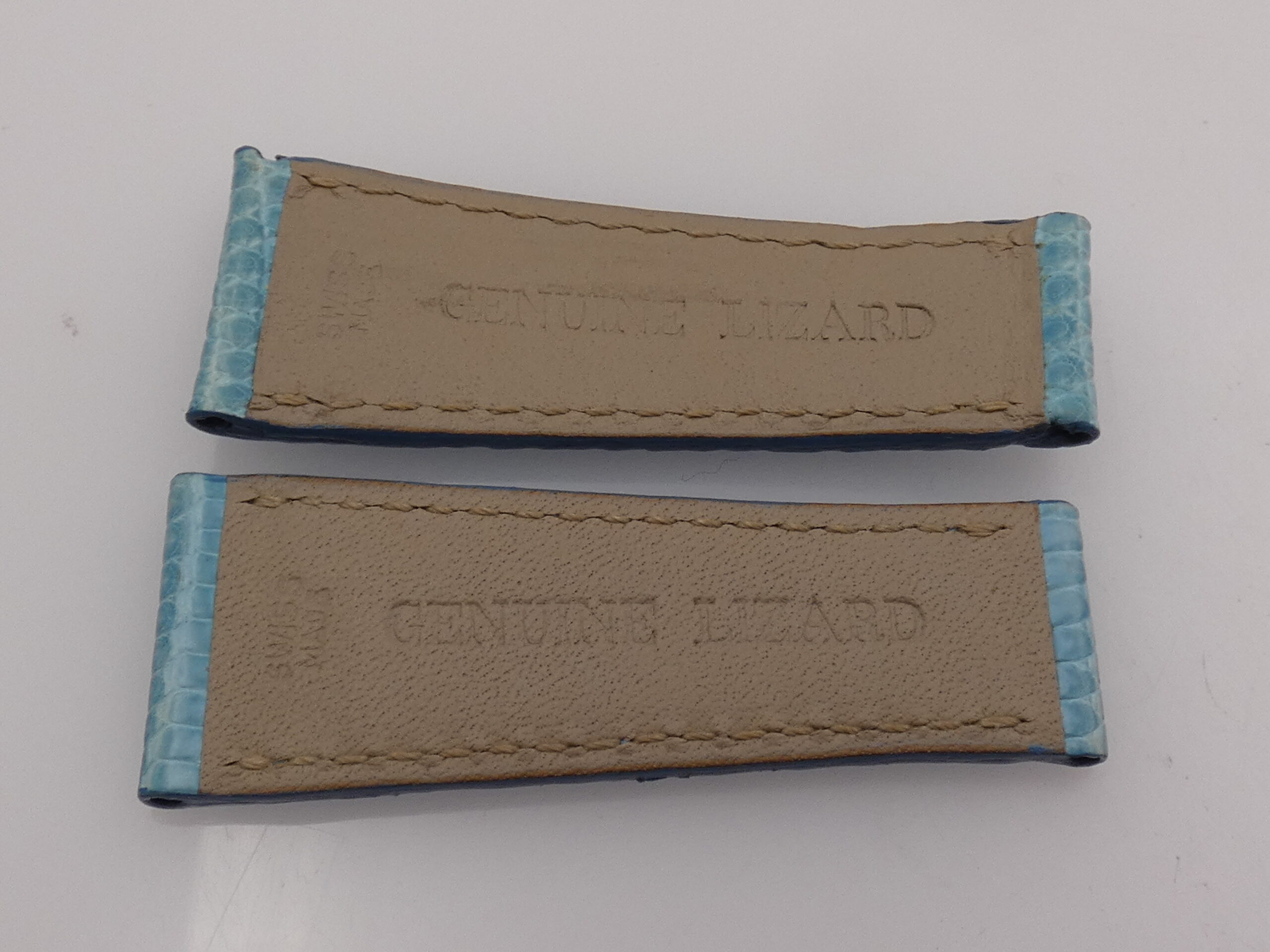 Cinturino Originale Rolex TURCHESE Per DAYTONA BEACH NUOVO Lucertola Pregiata 20x55mm - immagine 5