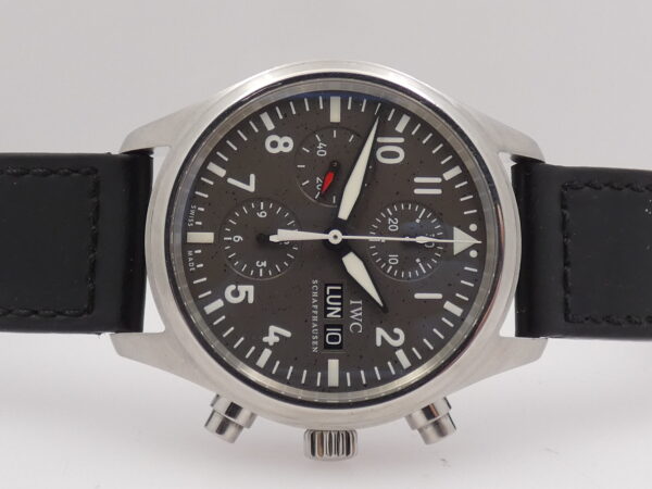 Cronografo IWC Flieger Pilot Day-Date 42mm IW3717 Automatico Acciaio ANNI '2000