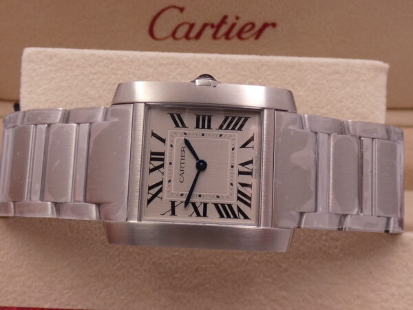 Cartier Tank Française 4476 NUOVO FULL STICKERED with TAG PRICE Acciaio Ref. WSTA0074