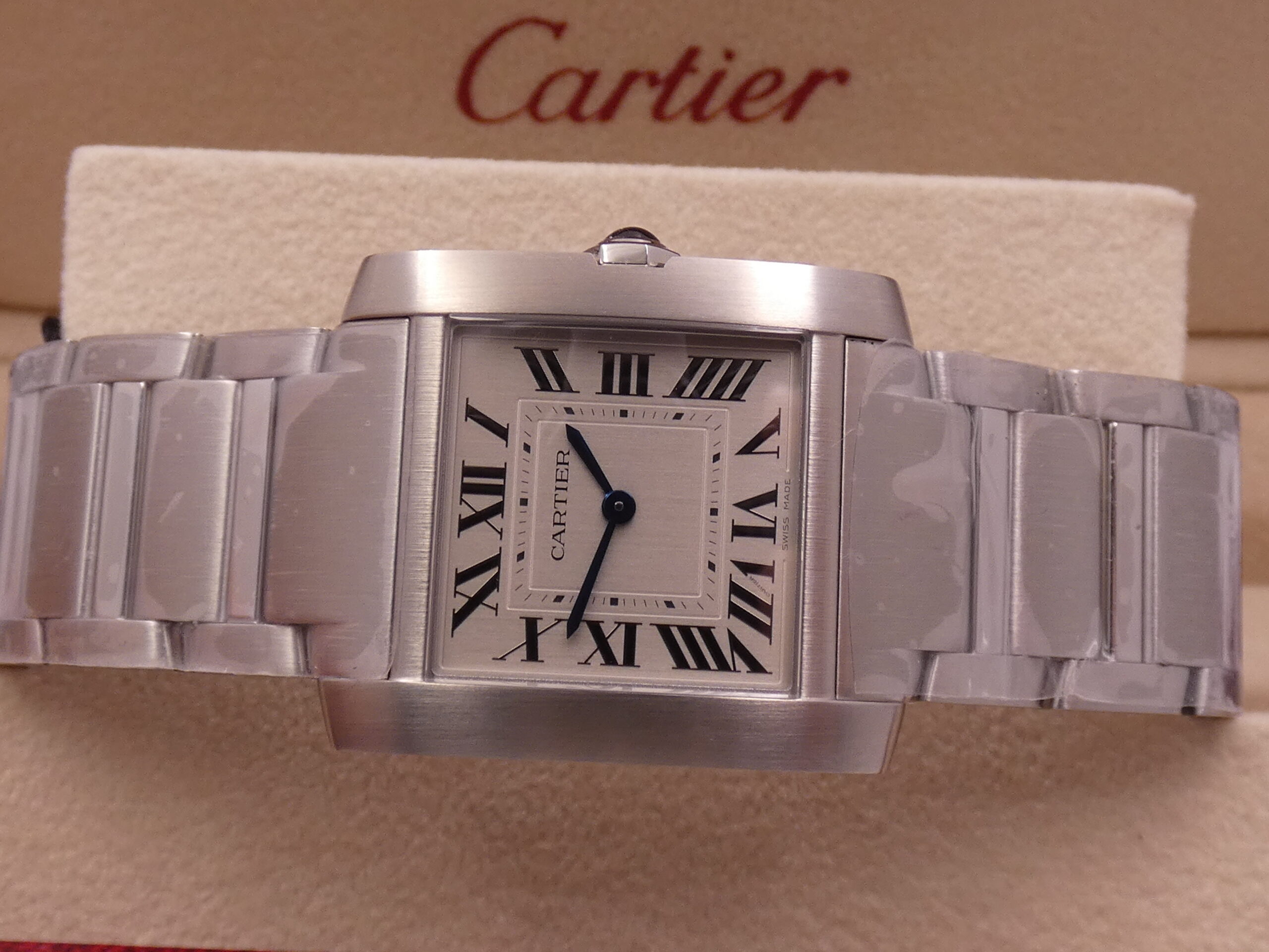 Cartier Tank Française 4476 NUOVO FULL STICKERED with TAG PRICE Acciaio Ref. WSTA0074 - immagine 4