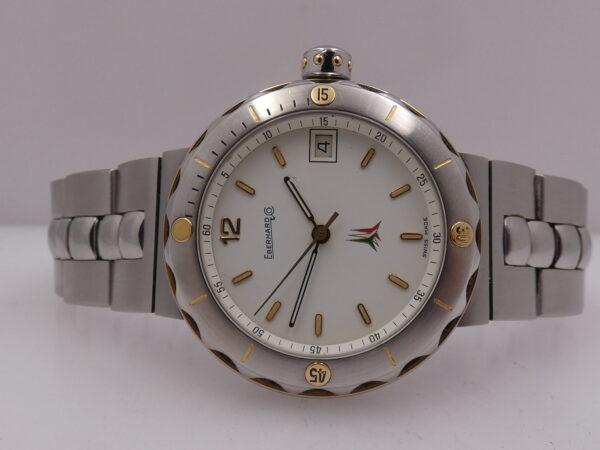 Eberhard & Co. Fly Matic Frecce Tricolori 42007 18Kt G.F. & Acciaio Automatico Anni 2000